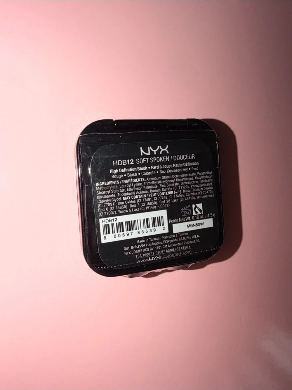 NYX high definition blush